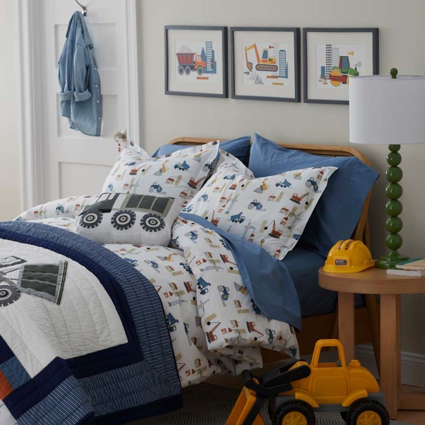 Company Kids™ Construction Trucks Wall Art - Green,Green